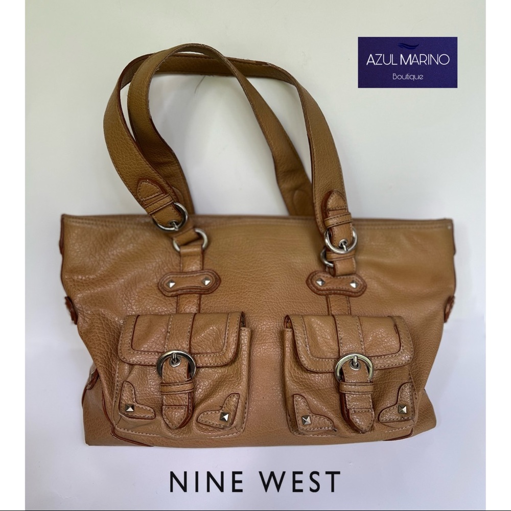 Nine West — Tan handbag with pockets • Bolso Nine West •